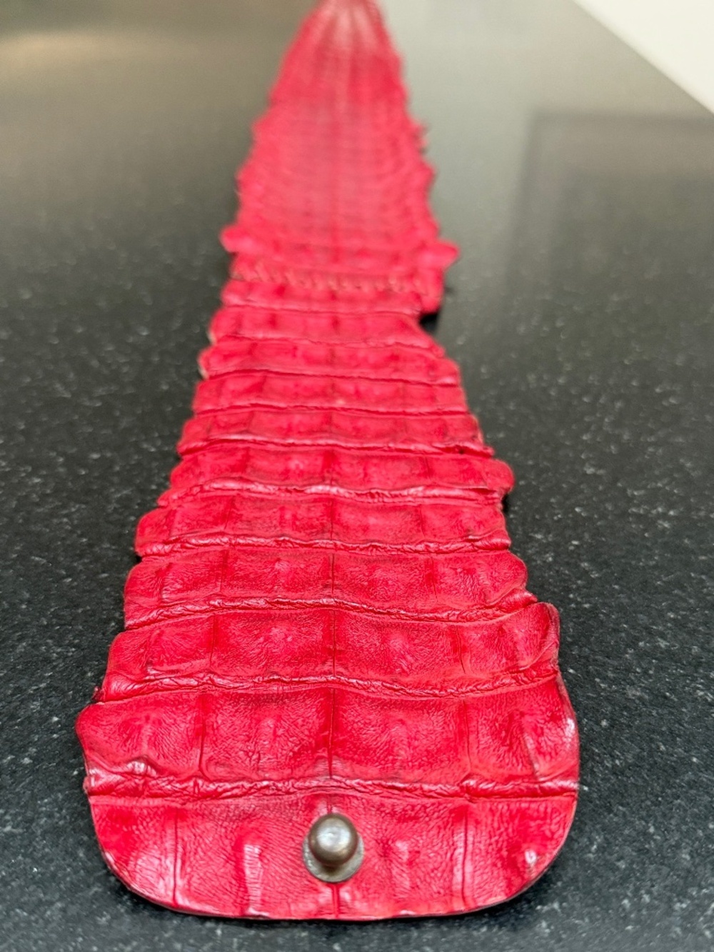 Genuine Nile Crocodile Handmade belt By  Massimiliano Musina in Florance, Italy